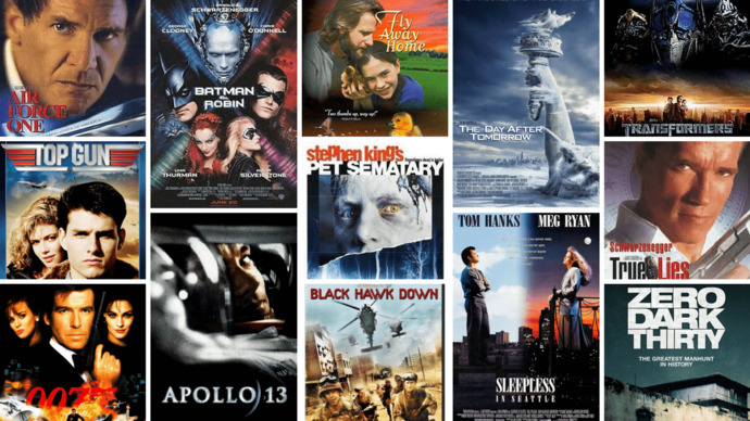 some of the hundreds of movies made under Pentagon supervision