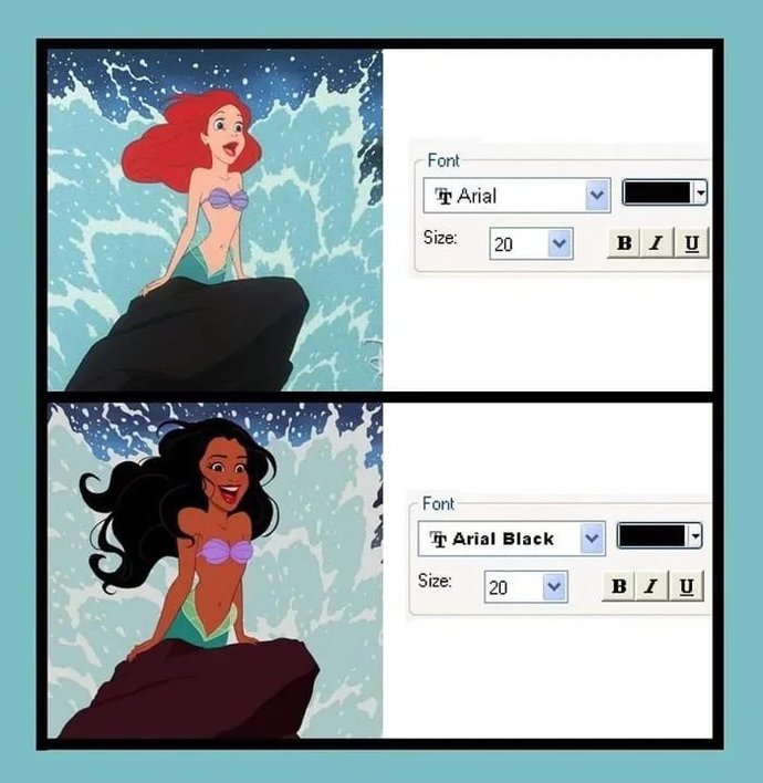 The Little Mermaid isn't White. Just Like Jesus.