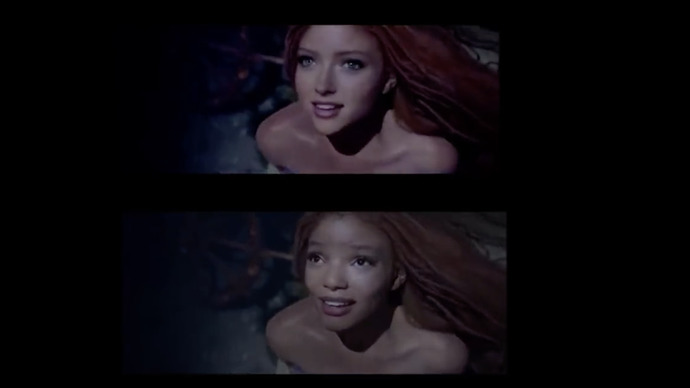 THEM: "Mermaids arent real, so what does it matter what her skin tone is?" ALSO THEM: "This image is racist! Ban him!"
