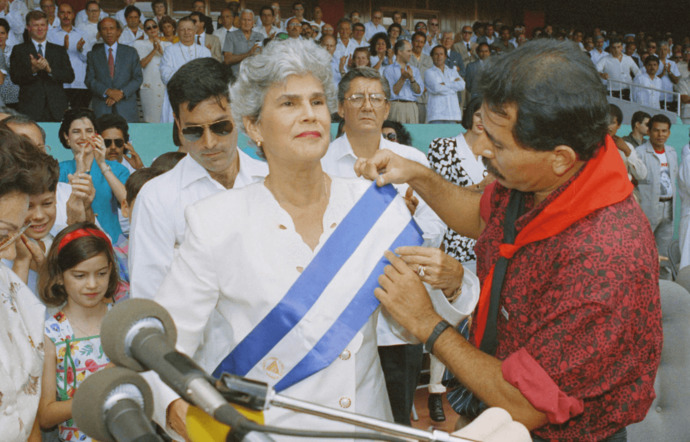 Violeta Chamorro. President of Nicaragua: 1990-1997