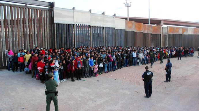 Immigrants detained in the US