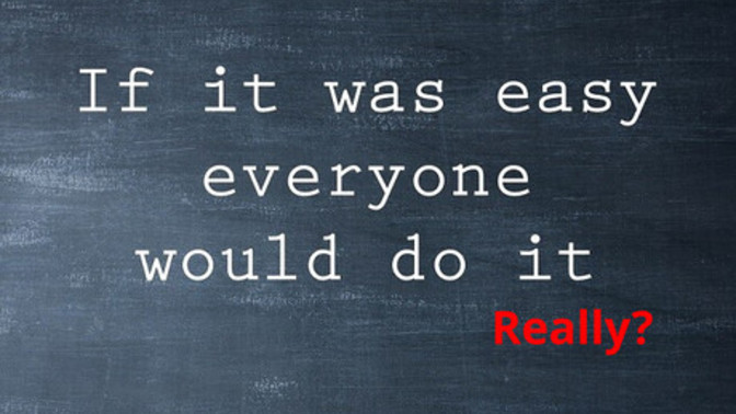 The way to unlimited power: do it easy