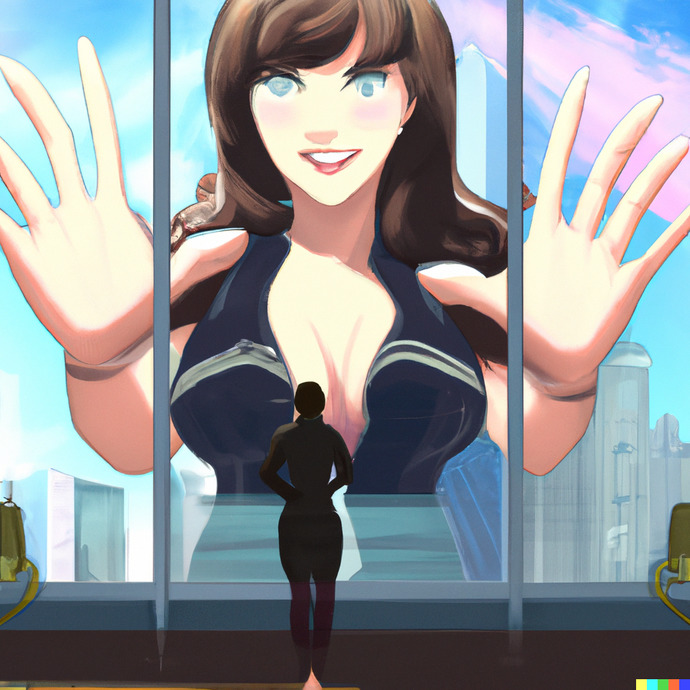 DALL-E AI clones of the same portrait.