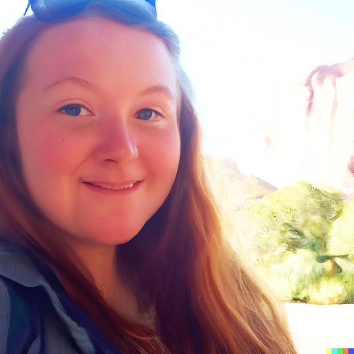 Dall-E recreation of Emma (pretty close)