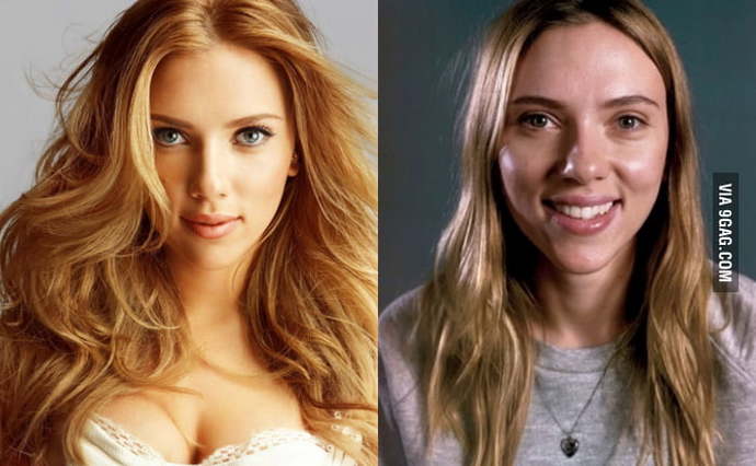 In her 20s versus in her 30s: Scarlett Johansson
