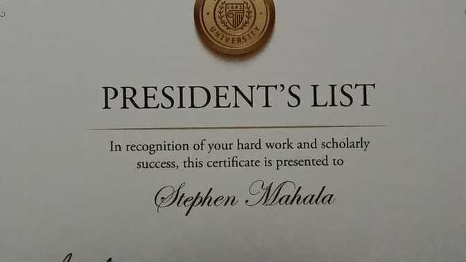 Becoming an Honors student at the age of 31