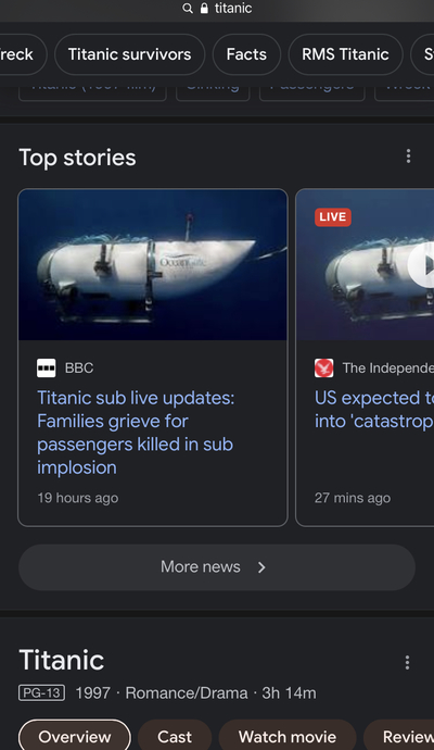[ Titanic…Gigantic.. Failure ]