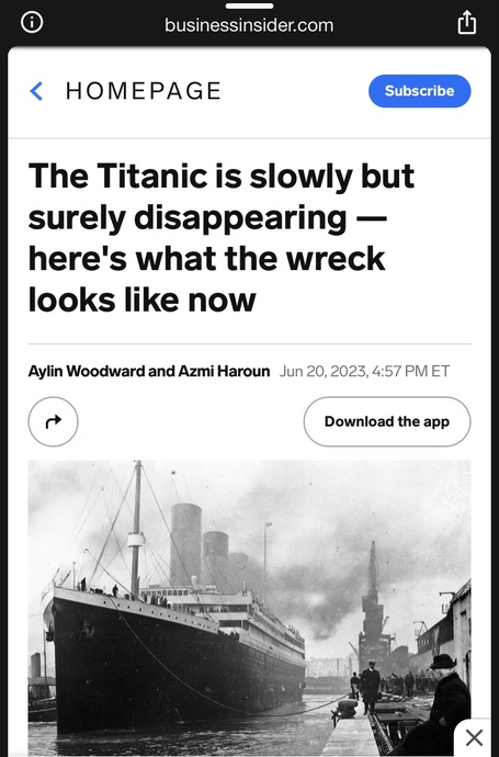 [ Titanic…Gigantic.. Failure ]