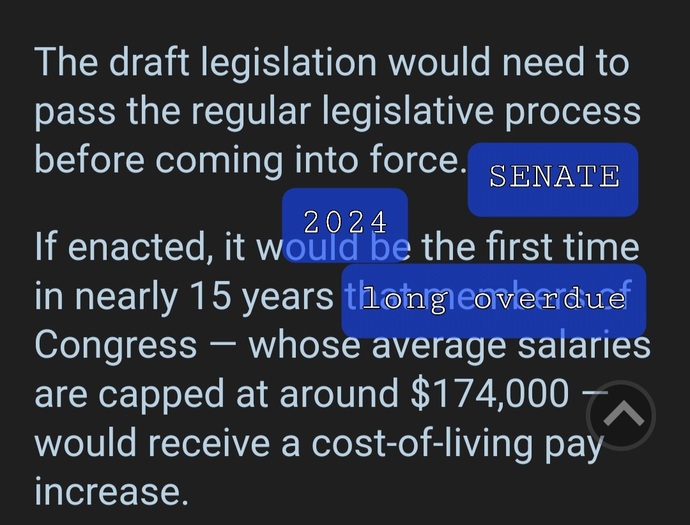 House Republicans planned a long overdue cost-of-living adjustment proposed by a dnc guy, but people wrongly call them selfish.