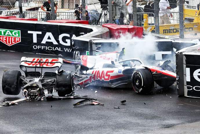 HAAS driver Michael Schumacher was booted from the team for allegedly causing millions in damages after 22.