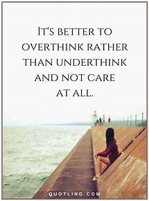 Instead of getting mad at each other for overthinking too much, make your intentions clear from the jump