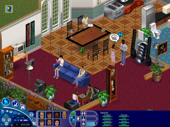 The first sims that had you make people and watch them live