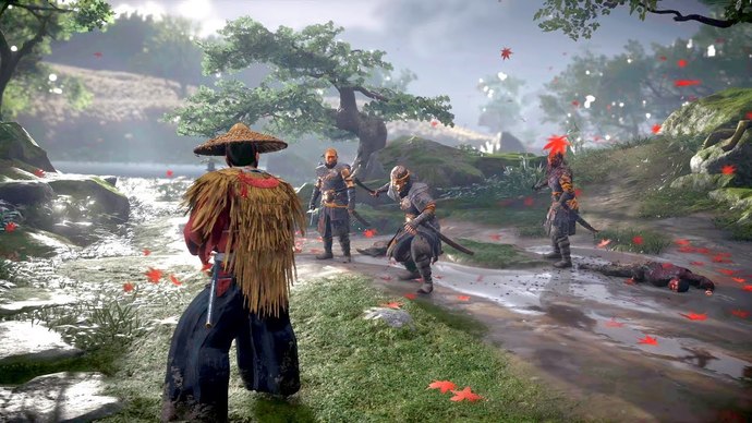 A game that has you play a Samurai in feudal Japan. Reminiscent of old Akira Kurosawa movies. Beautiful game.