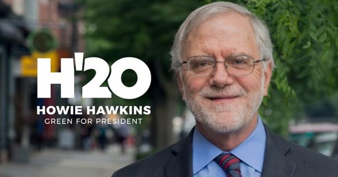 2020 Green Party Presidential Candidate, Howie Hawkins. I betcha neva hearda him.
