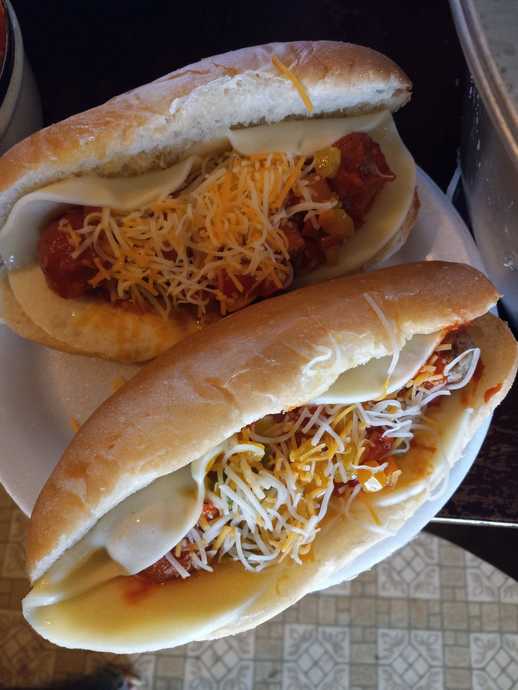 Tonights dinner: meatball hoagies!!