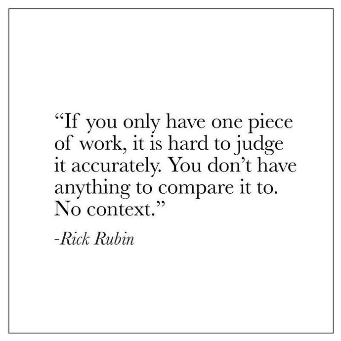 Make a lot of art, only then you can discover what your best work is