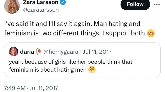 I believe the "Feminists" are playing favorites between women and men