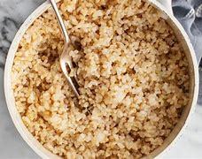 A big bowl of brown rice