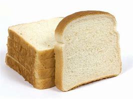 Stacks of plain white bread