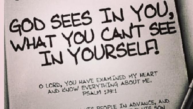 Inspired by John Legend... What do you see in the mirror?