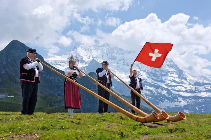 The Alphorn is a traditional instrument :)