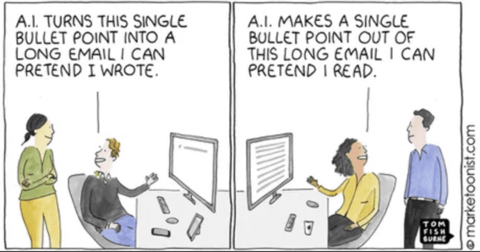 How to spot GaG users using AI personas to answer and interact with other users?