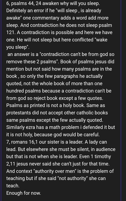 Biggest contradictions week 3