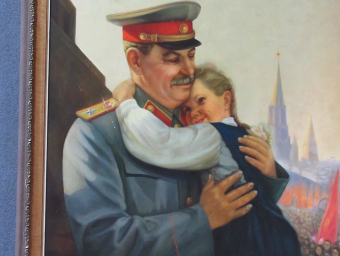 Painting depicting Stalins soft side