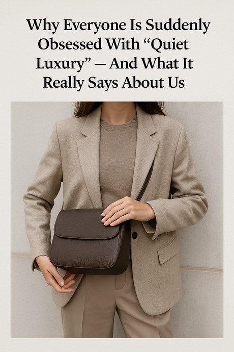 Why Everyone Is Suddenly Obsessed With “Quiet Luxury” — And What It Really Says About Us