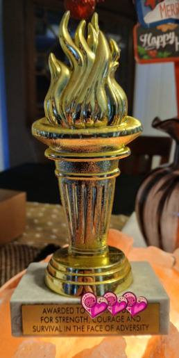 Awarded for Strength, Courage and Survival in the face of Adversity
