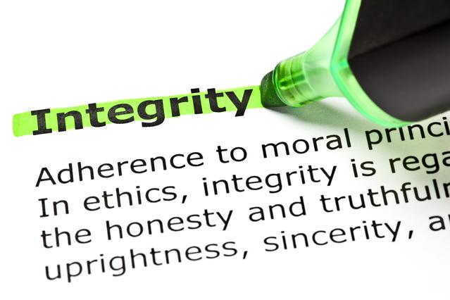 Integrity is something to be highly cherished