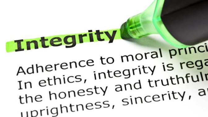 Integrity is something to be highly cherished