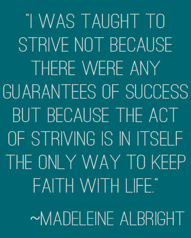 Is persistence important to be happy?