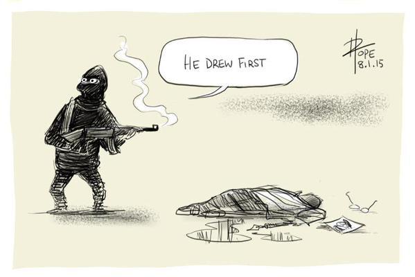 Powerful Cartoons and Pictures Following The Attack on Charlie Hebdo