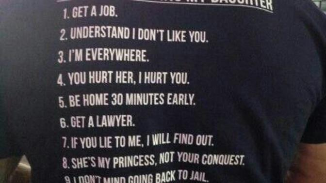 To the Fathers with Qualification for Dating Their Daughter