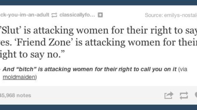 The Final Answer to the Debates of Slutshaming and Friendzoning