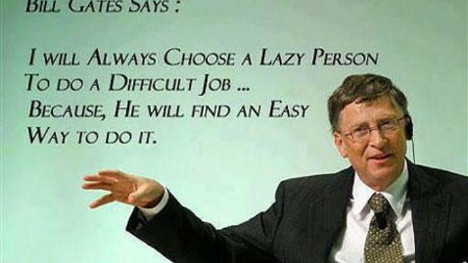 Lazy or Pure Genius? You Decide