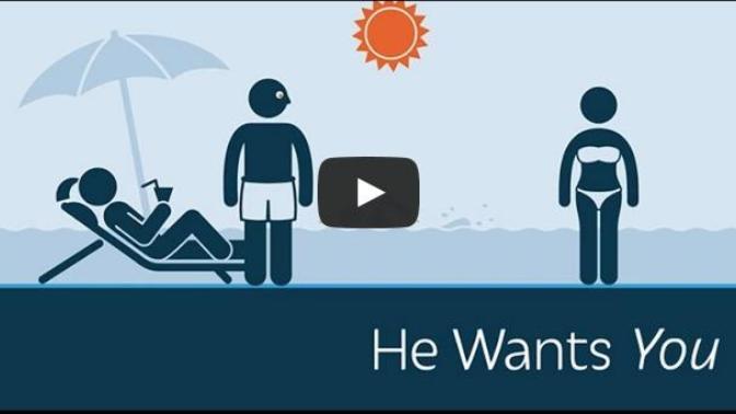 He Wants to Be with Only You! So Relax and Let Him Look!
