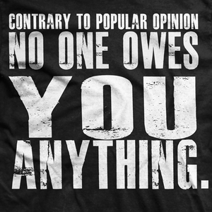Entitlement and how it lets men down....