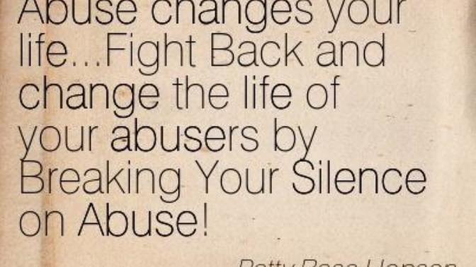 Surviving Child Molestation: Breaking the Silence