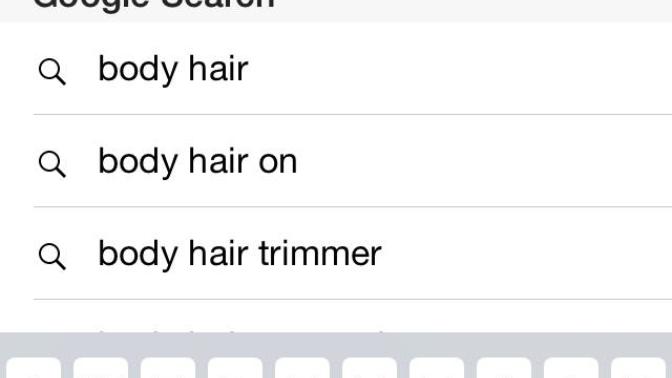 Body hair on a female