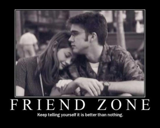 The friend zone, where you go if when someone doesn't feel the same. (That's all)!!!