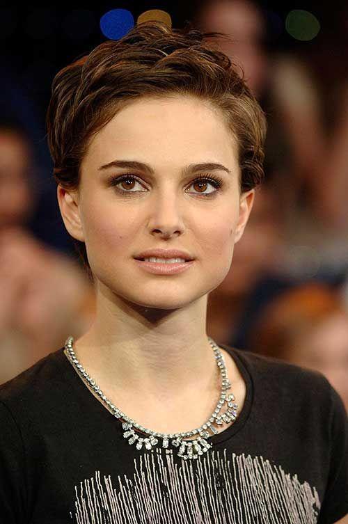 natalie portman short hair style