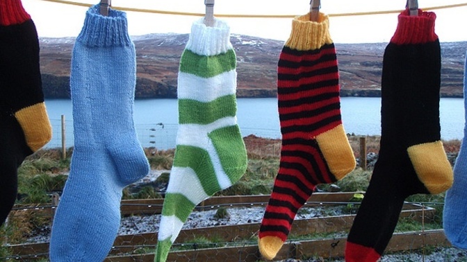 Do you ever shower with your socks on?