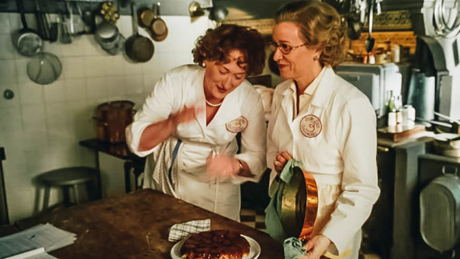 What does "leave film on product" mean in reference to cooking?