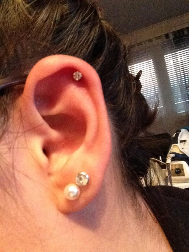 Helix piercing help?