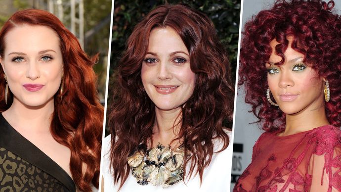 Is dyed bright red hair hot?