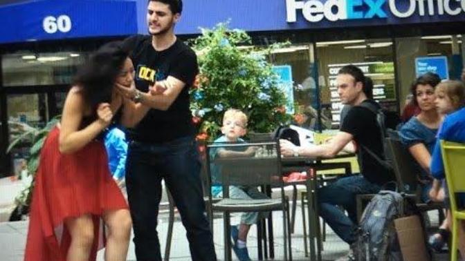 If a woman was abusing her boyfriend in public?