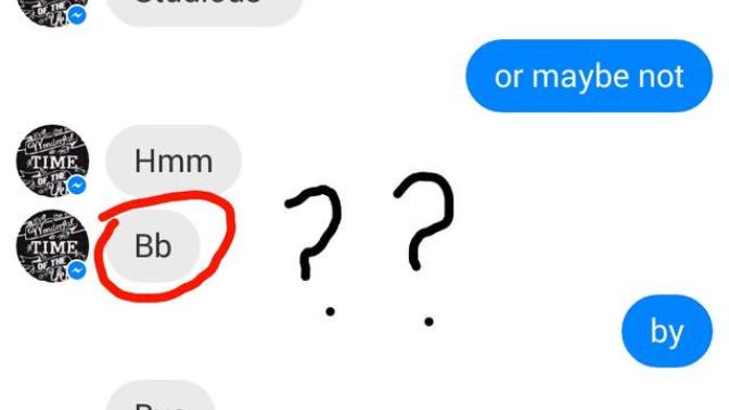 What does "bb" mean when a girl texts?(slang)?