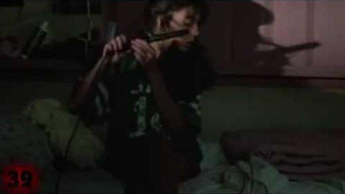 What do you think of this curling iron death scen from the 1980s slasher horror movie, Sleepaway Camp?